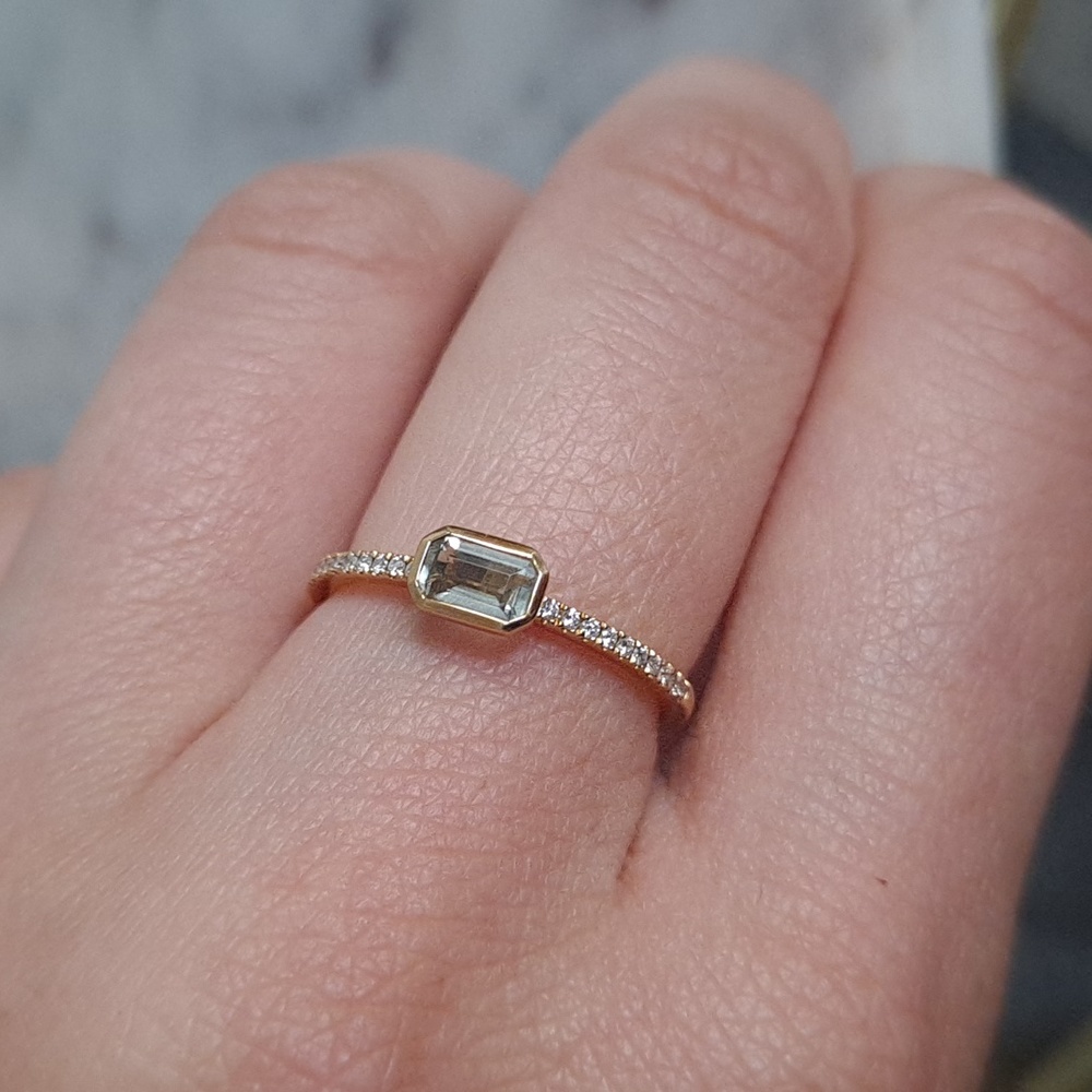 Bony Levy 18K gold prasiolite ring - Picture 12 of 16
